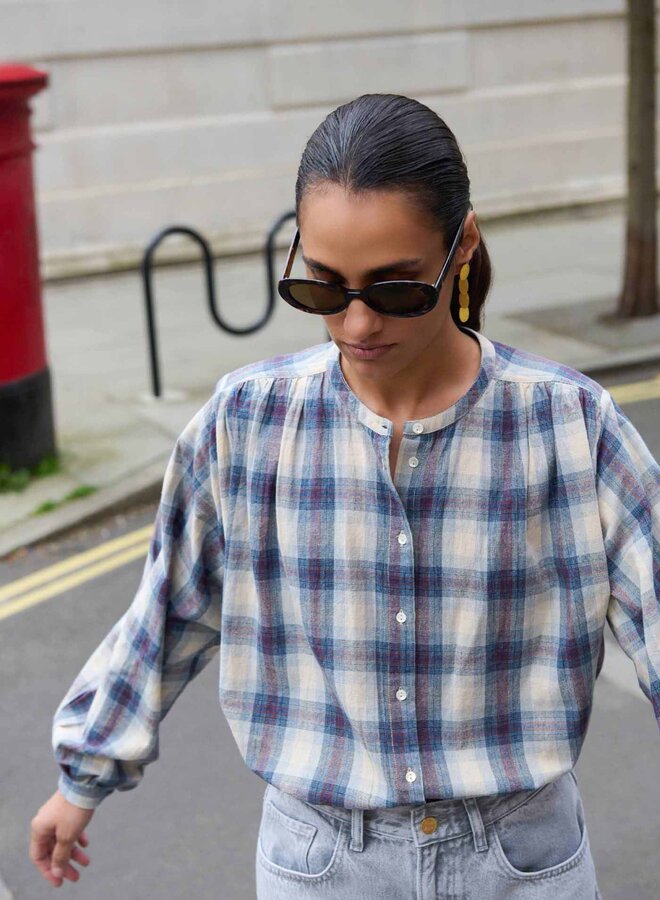 By Bar nyka tokyo check blouse