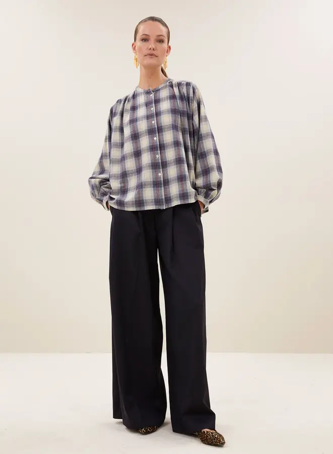 By Bar nyka tokyo check blouse