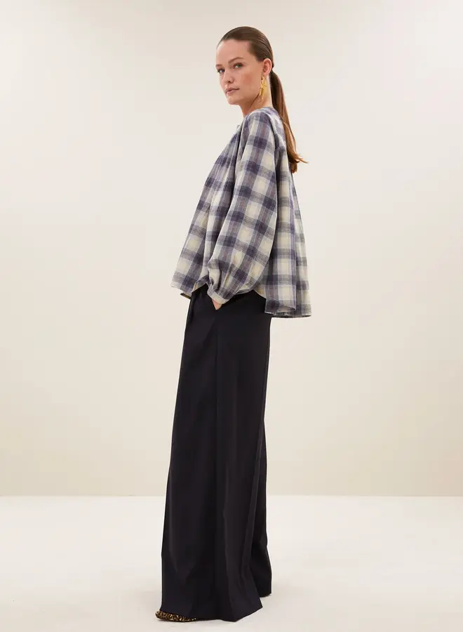 By Bar nyka tokyo check blouse