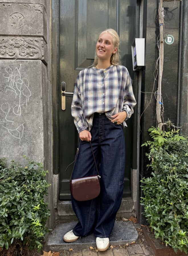 By Bar nyka tokyo check blouse