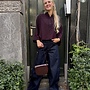 By Bar jess blouse wine check