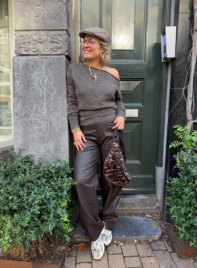 Circle river knit raw umber