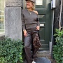 Circle river knit raw umber