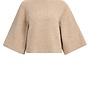 Yaya trui hoge hals en 3/4 mouw beige