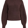 Yaya trui met hoge hals en lange mouwen chocolate red