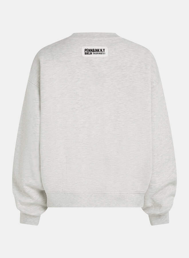 Penn&Ink W26F1982LTD  sweater print grey