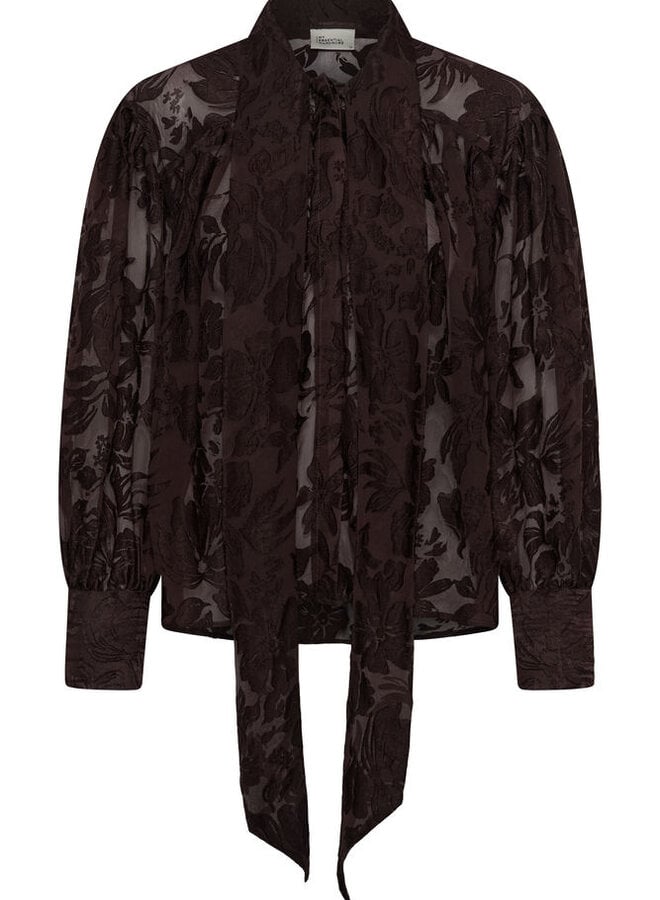 MEW enya blouse chocolate plum