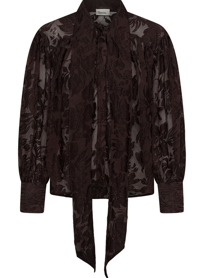 MEW enya blouse chocolate plum