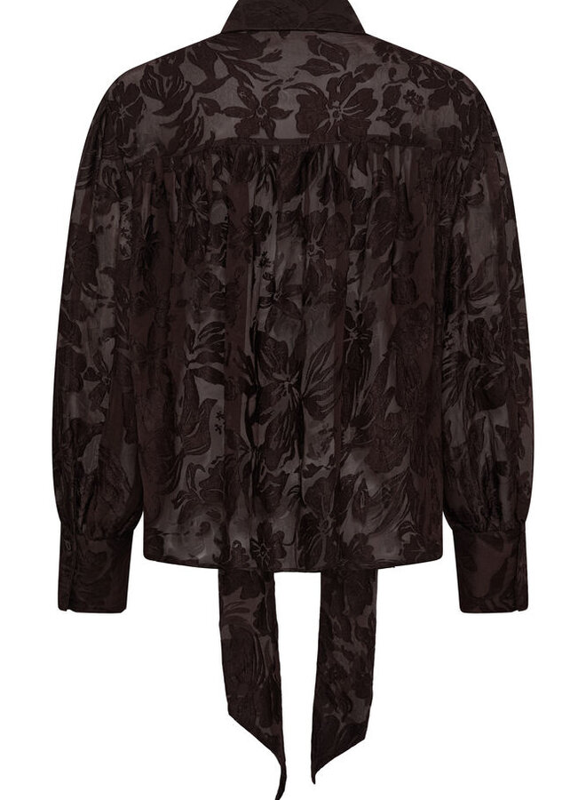 MEW enya blouse chocolate plum