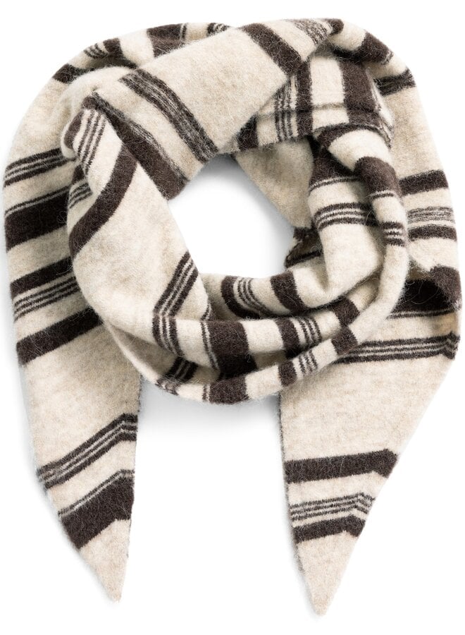 Yaya gebreide scarf light beige