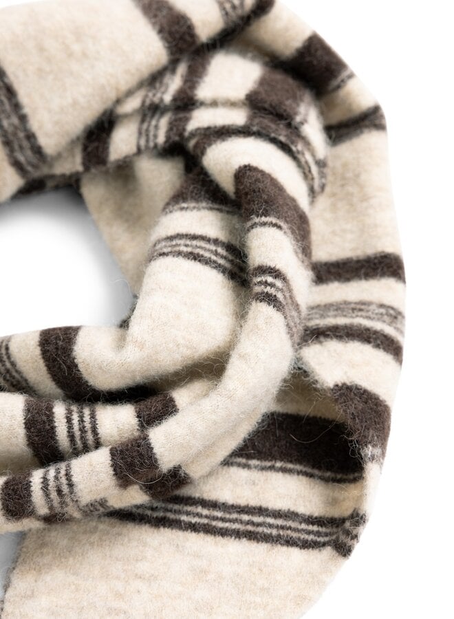 Yaya gebreide scarf light beige