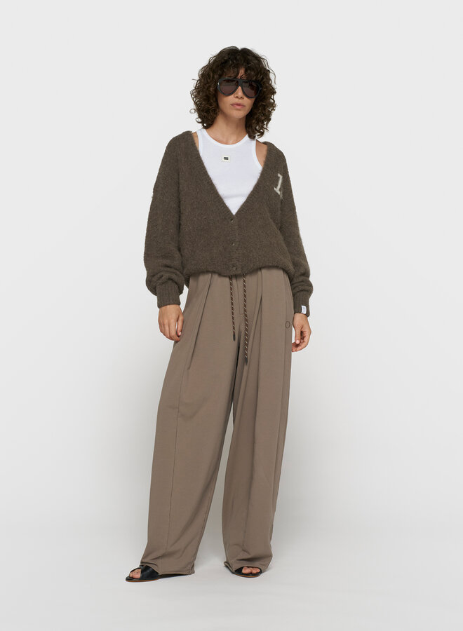 10days hairy knit cardigan portobello