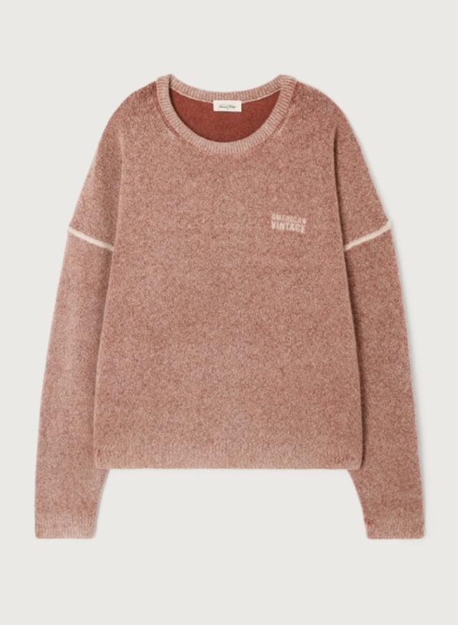 American Vintage dam18 trui noisette