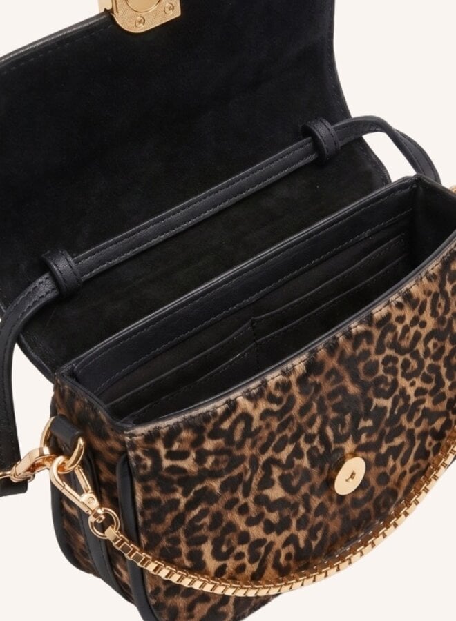 By Bar alma leather bag leopard