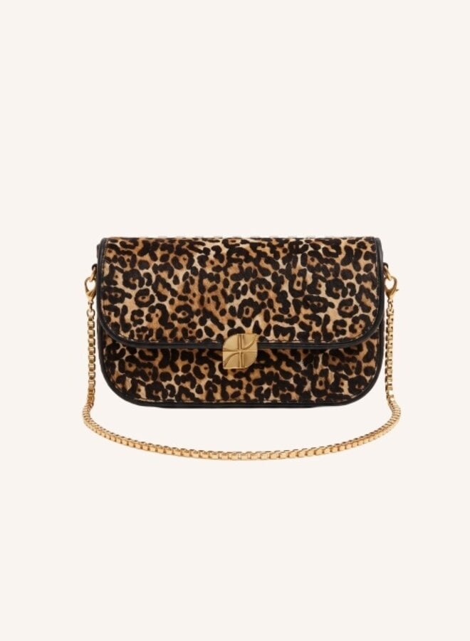 By Bar alma leather bag leopard