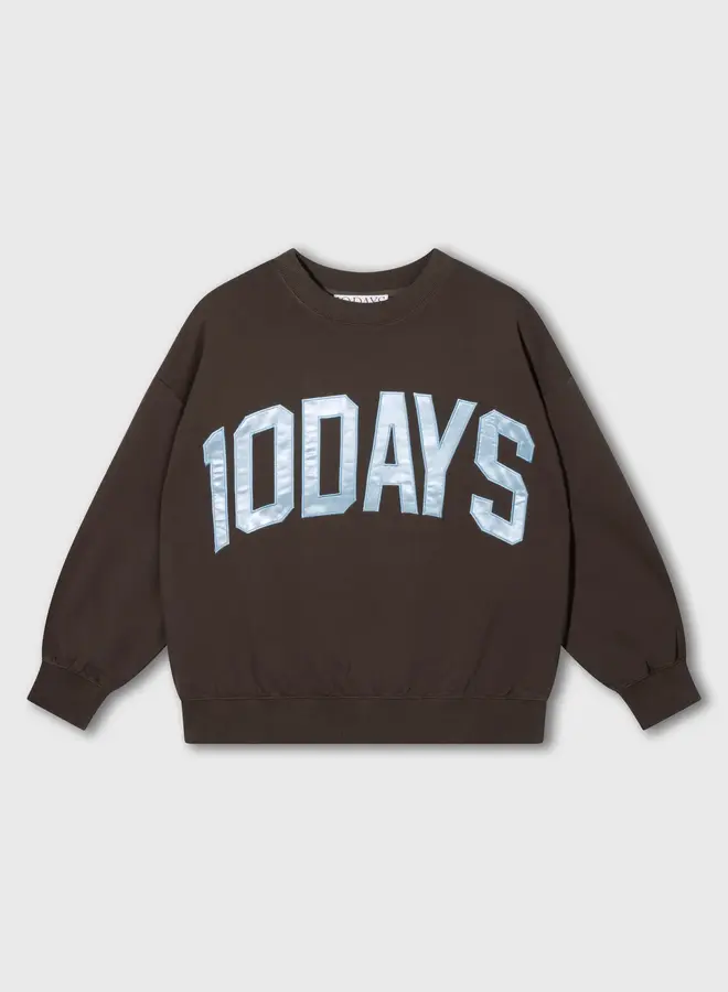 10days baseball sweater light shitake