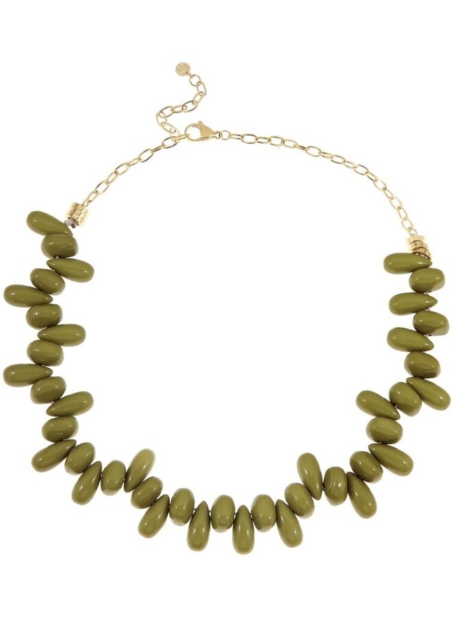 Ellen beekmans drops ketting olijf