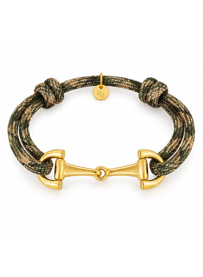Ellen beekmans armband met touw en gouden gesp wild fig