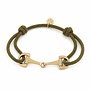 Ellen beekmans armband met touw en gouden gesp olijf