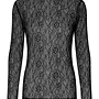 Second Female luria ls lace top black