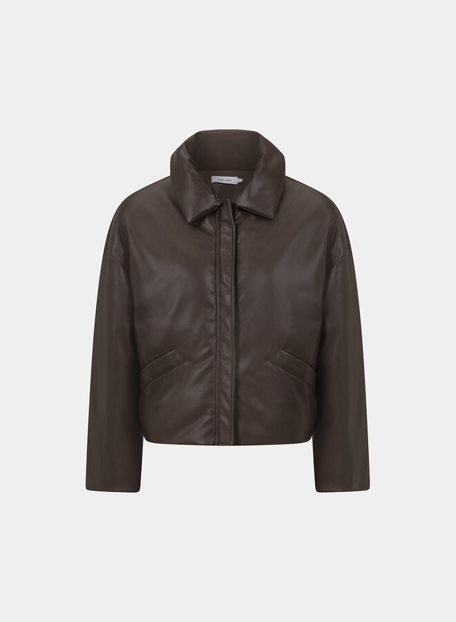 Knit-ted sasha jacket choco