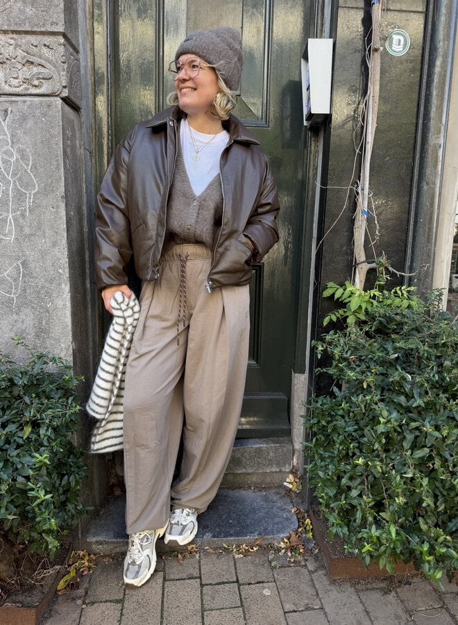 Knit-ted sasha jacket choco