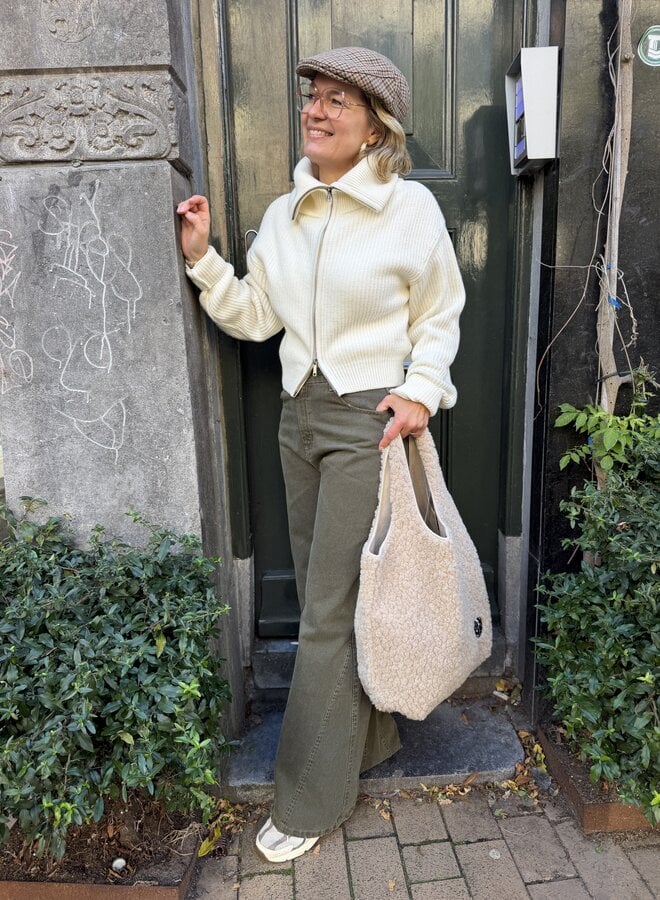10days knit zip cardigan