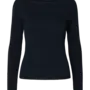 SF lura knit boat neck dark saphire