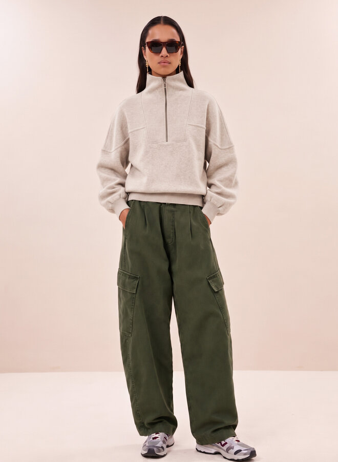 By Bar matcha heavy twill pants dark olive
