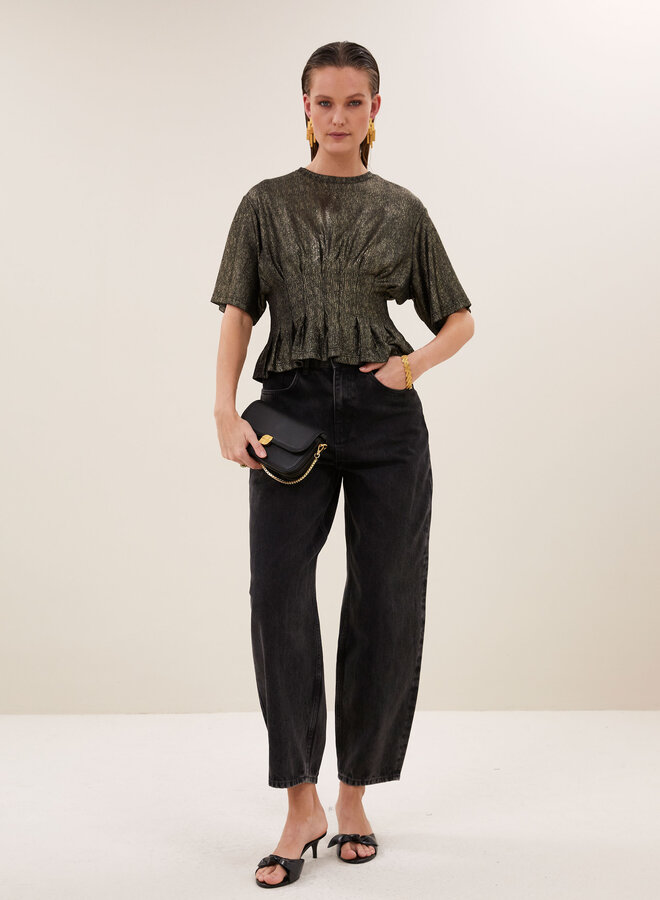By Bar diva metallic top gold