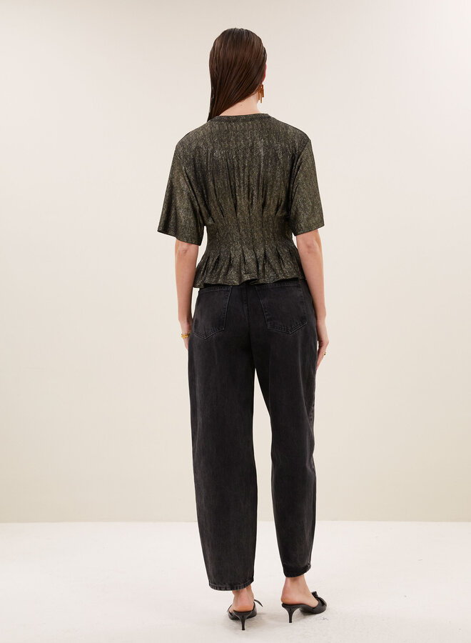 By Bar diva metallic top gold