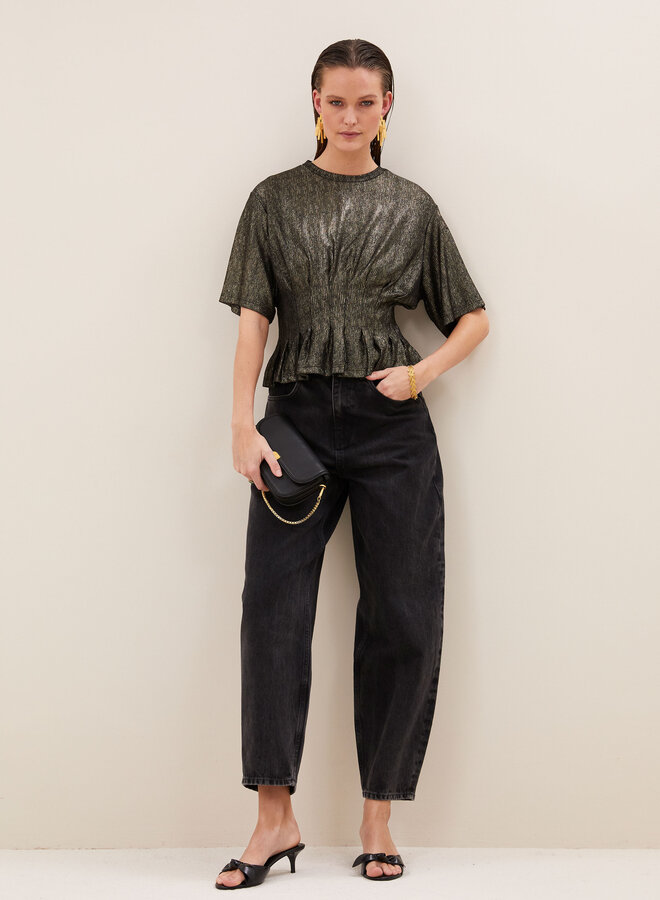 By Bar diva metallic top gold