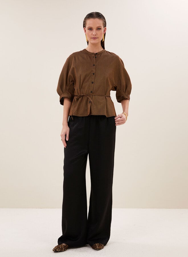 By Bar phoebe festive blouse gold
