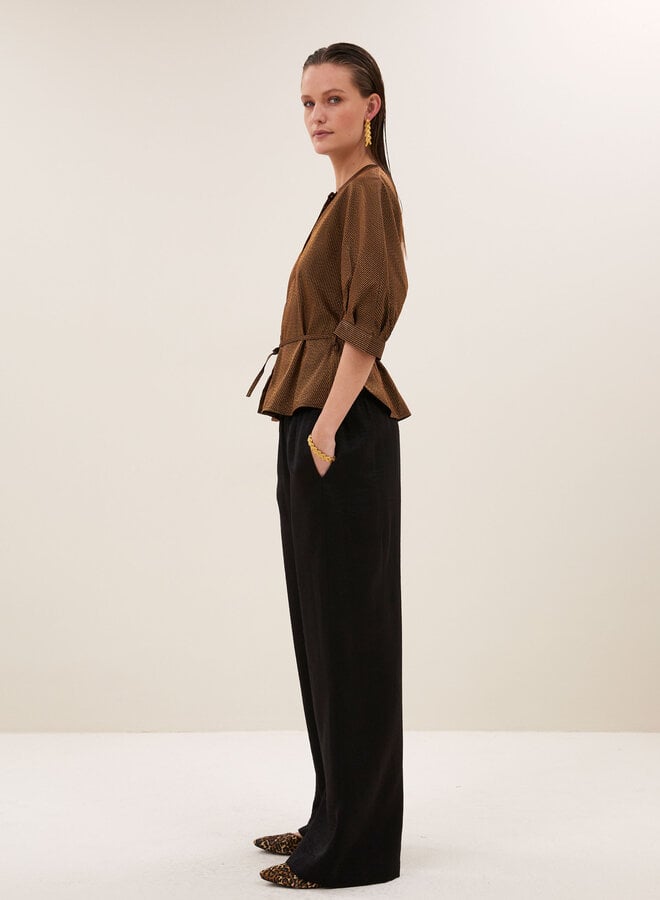 By Bar phoebe festive blouse gold