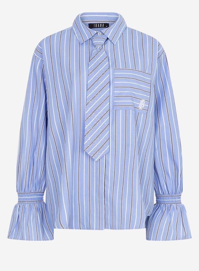 Ibana tayla-tie blouse office blue