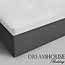 Dreamhouse Spannbetttuch Topper 100% Baumwolle - Feuchtigkeitsabsorbierend und wärmeregulierend - Für Topper Matratzen bis 10/12 cm - Weiß