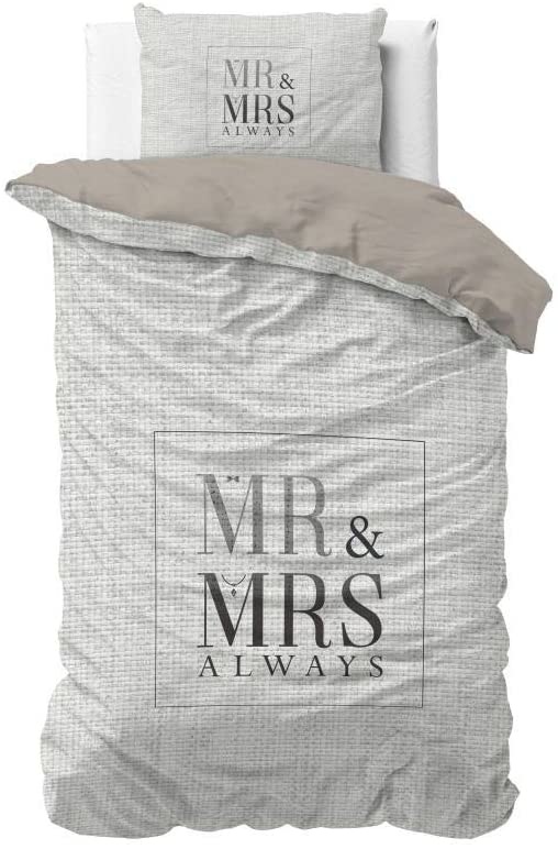 Mr and Mrs Always - Tekst - Met knoopsluiting, - & Wonen