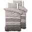 Sleeptime Stone Stripe Taupe 2-Pack 135x200 CM  + 2x 80x80 cm