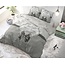 Dreamhouse Dekbedovertrek - Sweet Dreams - Met knoopsluiting, incl. kussenslopen - Antraciet