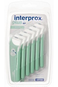Interprox Plus ragers micro groen 2,4 mm - 6st Interprox Plus ragers micro groen 2,4 mm - 6st