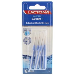 Lactona Lactona Easygrip M 5mm blauw - 6st Lactona Lactona Easygrip M 5mm blauw - 6st