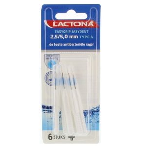 Lactona Lactona Easygrip type A 2,5-5mm wit - 6st Lactona Lactona Easygrip type A 2,5-5mm wit - 6st