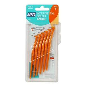 TePe TePe Angle oranje 0,45 mm rager - 6st TePe TePe Angle oranje 0,45 mm rager - 6st