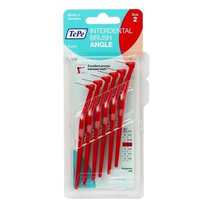 TePe TePe Angle rood 0,5 mm rager - 6st TePe TePe Angle rood 0,5 mm rager - 6st