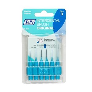 TePe TePe Interdentale ragers origineel blauw 0,6mm - 6st TePe TePe Interdentale ragers origineel blauw 0,6mm - 6st