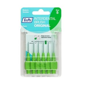 TePe TePe Interdentale ragers origineel groen 0,8mm - 6st TePe TePe Interdentale ragers origineel groen 0,8mm - 6st