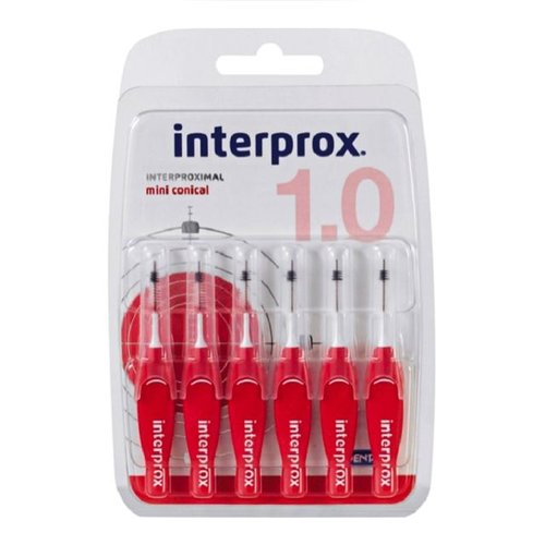 Interprox Interprox premium ragers mini conical rood 2-4 mm - Voordeel 12 x 6st Interprox Interprox premium ragers mini conical rood 2-4 mm - Voordeel 12 x 6st