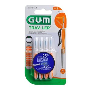 GUM GUM Trav-ler ragers 0,9 mm oranje - 4st