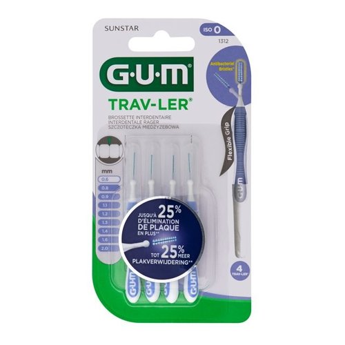 GUM GUM Trav-ler ragers 0,6 mm lavendel - 4st