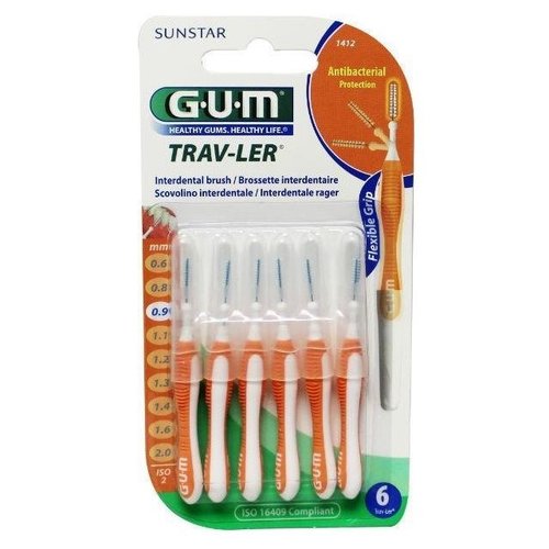 GUM GUM Trav-ler ragers 0,9 mm oranje - 6st